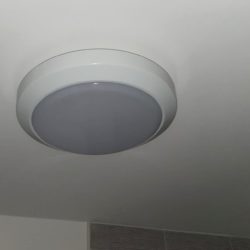 An enclosed light fitting in my bathroom.