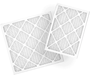 Marketing image showing two ecobee air filters.