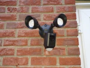Ring Floodlight Cam wall mounted - front view