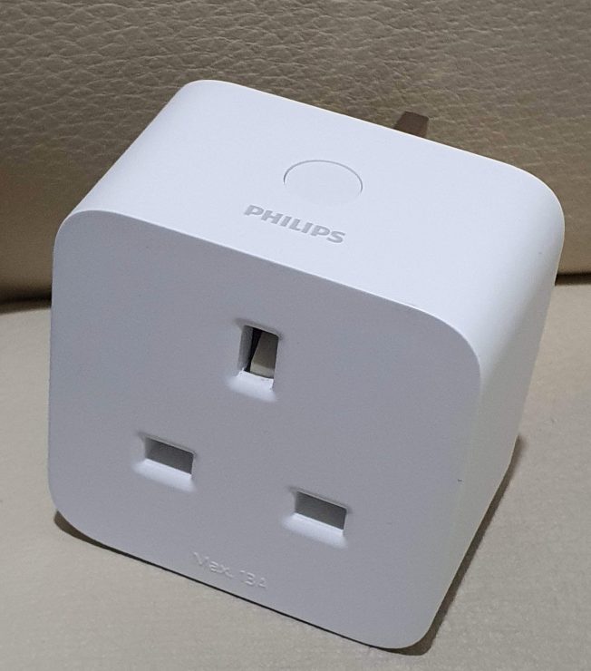 Philips Hue smart plug unboxed - but not yet plugged in