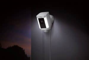 Ring Spotlight Cam installed outdoors