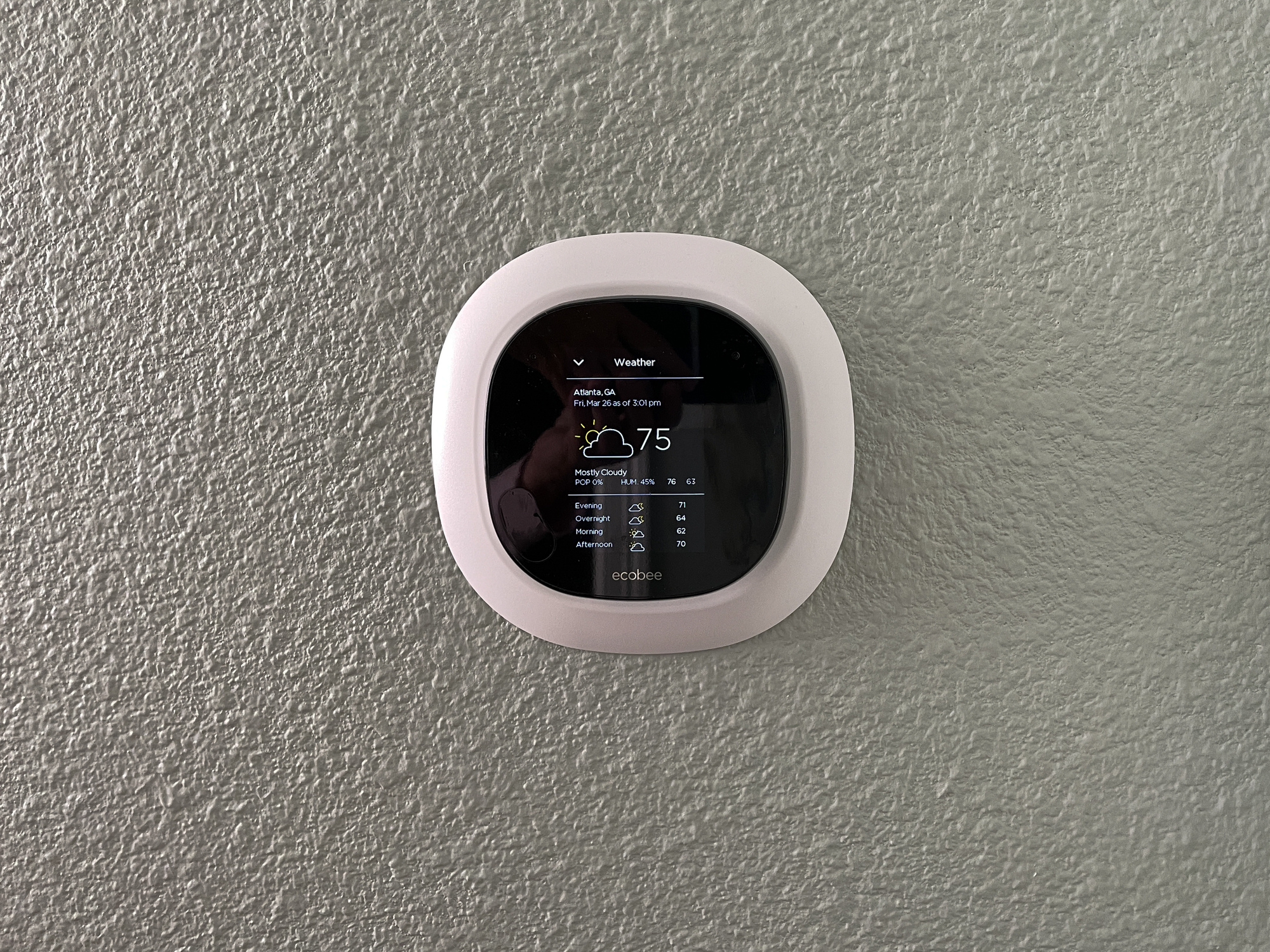 How to set ecobee to run fan only