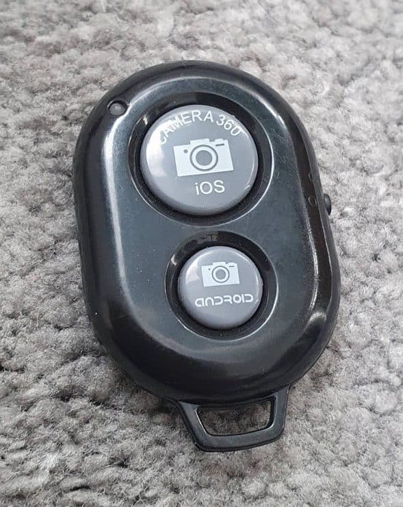 A bluetooth camera remote to take photos from a distance