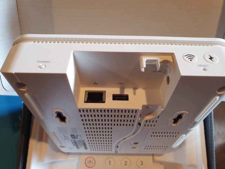 The Ring Alarm base station allows for an Ethernet cable to be plugged into it