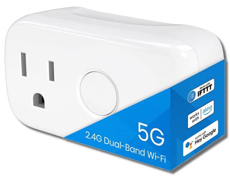 Marketing image of the Broadlink SP4D US smart plug