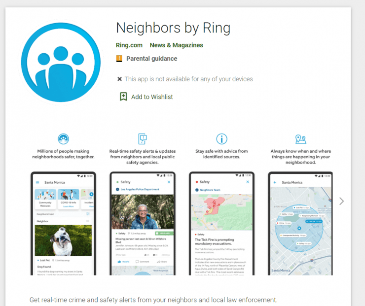 Neighbors by Ring app on the Google Play store
