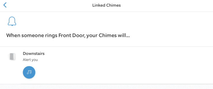 Chime Linked with Doorbell