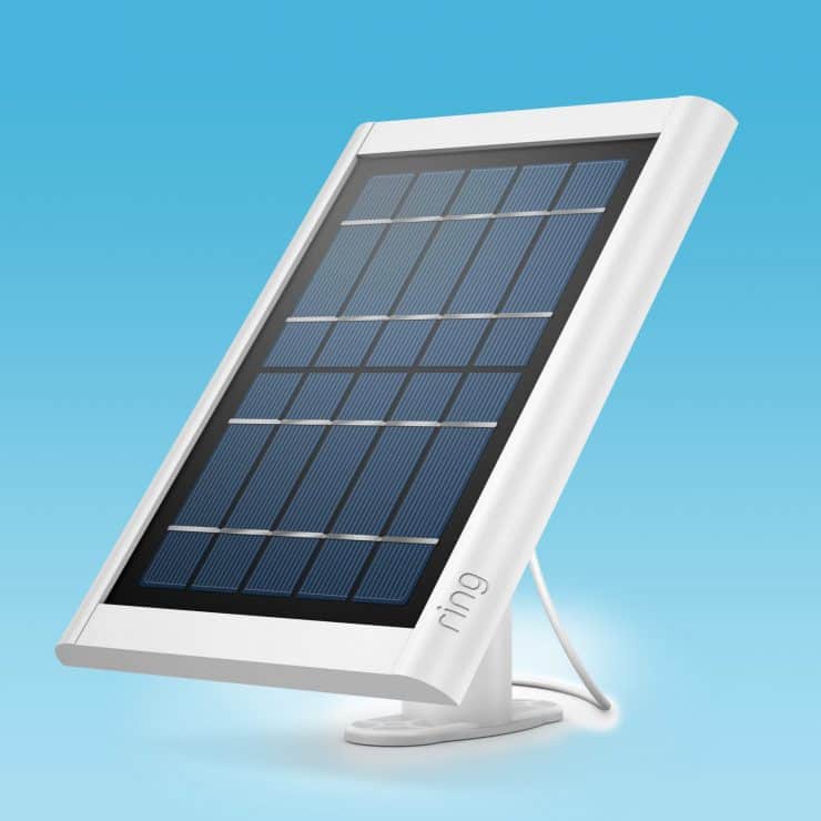 A marketing image of the Ring Solar Panel