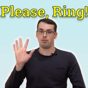 YouTube thumbnail showing me holding up my hand counting 5 with the text Please Ring too