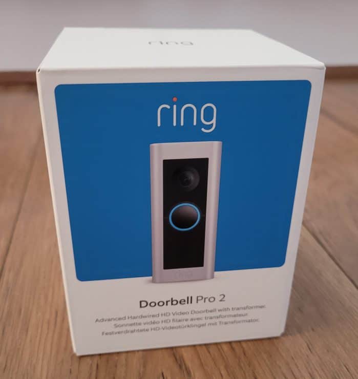 The box for the Ring Doorbell Pro 2