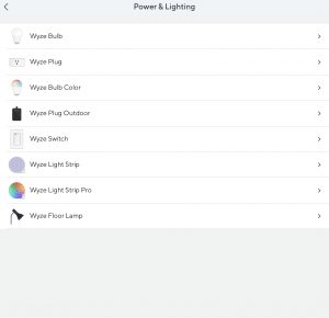 Add a Lighting Device in the Wyze App