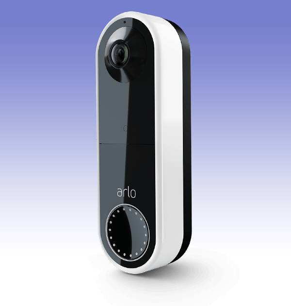 Marketing image of the arlo wired doorbell