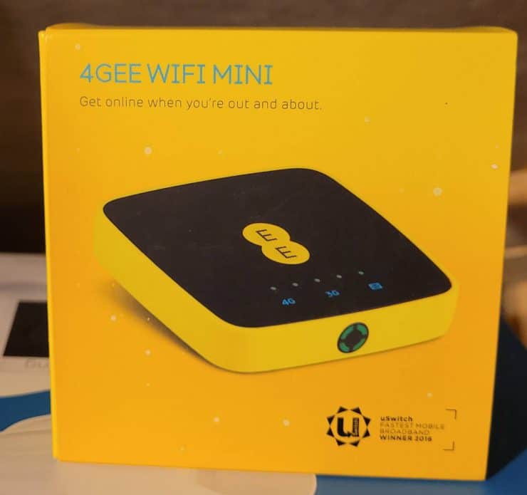 A 4G mobile hotspot from EE in the UK