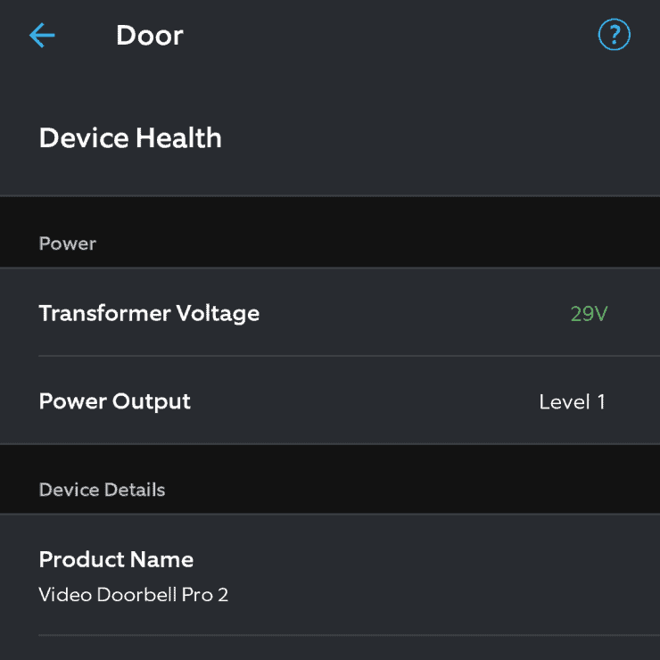 Looking at the reported voltage for the Ring Doorbell Pro 2