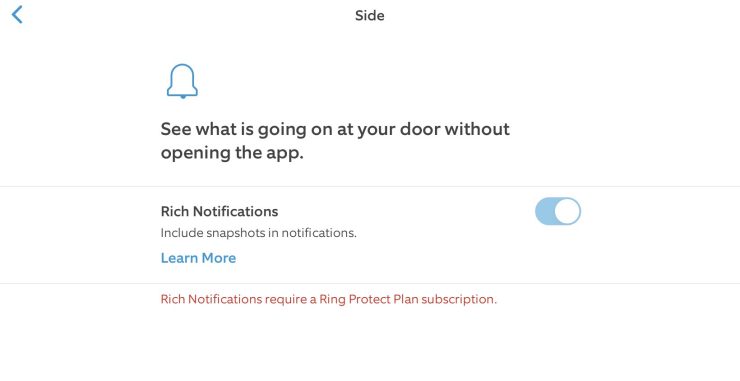 Rich Notifications in the Ring app