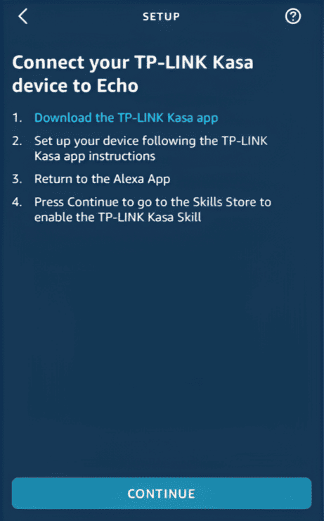 Connect TP Link Kasa device to Alexa