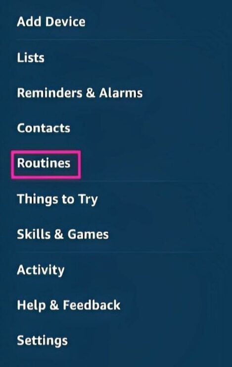 Tap on Routines