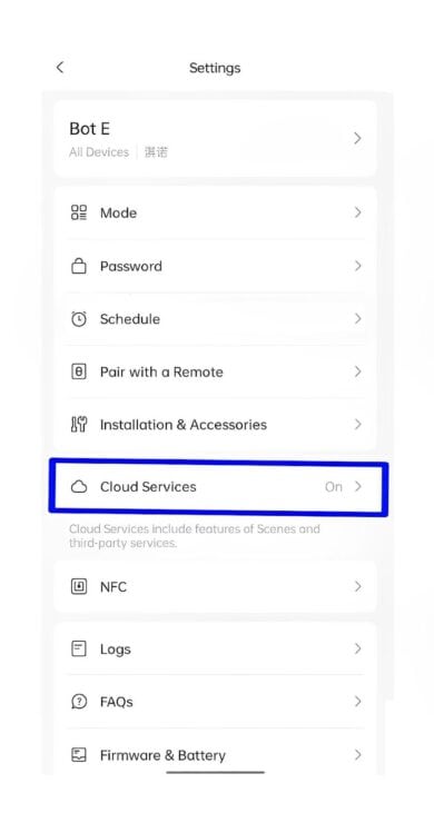 Select the Cloud Service