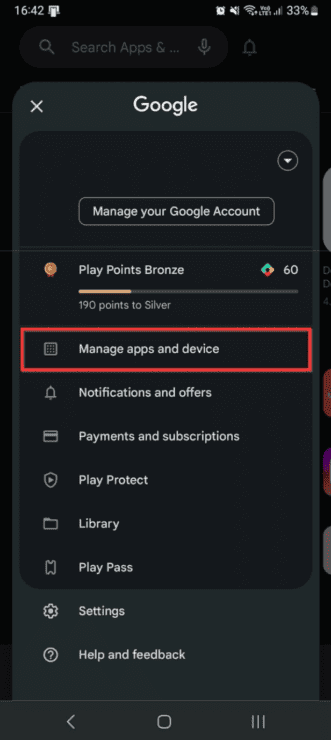 Manage Apps and device