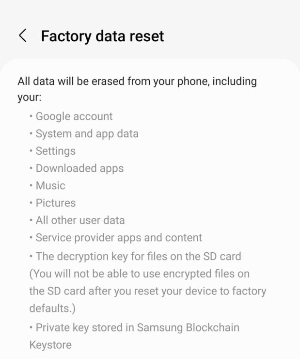 Factory Reset Your Android device